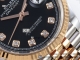 劳力士ROLEX DateJust 126233 36间玫瑰金五珠黑色钻刻日志Clean厂复刻版细节图