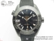 VSF厂复刻欧米茄海马Seamaster ETNZ “Deep Black” Real Ceramic 深海之黑高仿手表细节图