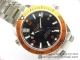 VSF厂复刻欧米茄海马Planet Ocean Professional Orange Bezel Diver 300M 橙圈海马钢带款高仿手表细节图