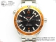 VSF厂复刻欧米茄海马Planet Ocean Professional Orange Bezel Diver 300M 橙圈海马钢带款高仿手表细节图