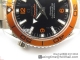 VSF厂复刻欧米茄海马Planet Ocean Professional Orange Bezel Diver 300M 橙圈海马钢带款高仿手表细节图