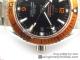 VSF厂复刻欧米茄海马Planet Ocean Professional Orange Bezel Diver 300M 橙圈海马钢带款高仿手表细节图