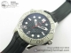 VSF厂复刻欧米茄海马Seamaster Diver 300M 钢带黑盘红针海马300胶带款高仿手表细节图