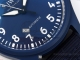 ZF厂复刻IWC万国飞行员Pilot’s Watch Laureus Blue Ceramic IW328101 飞行员蓝色陶瓷蓝色尼龙表带款高仿手表细节图