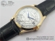 ZF复刻百达翡丽PATEK PHILIPPE Calatrava 5296G金壳白盘皮带款高仿手表细节图