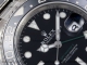 clean厂复刻劳力士Rolex GMT-Master II 126710 GRNR   黑灰色陶瓷圈板链高仿手表细节图